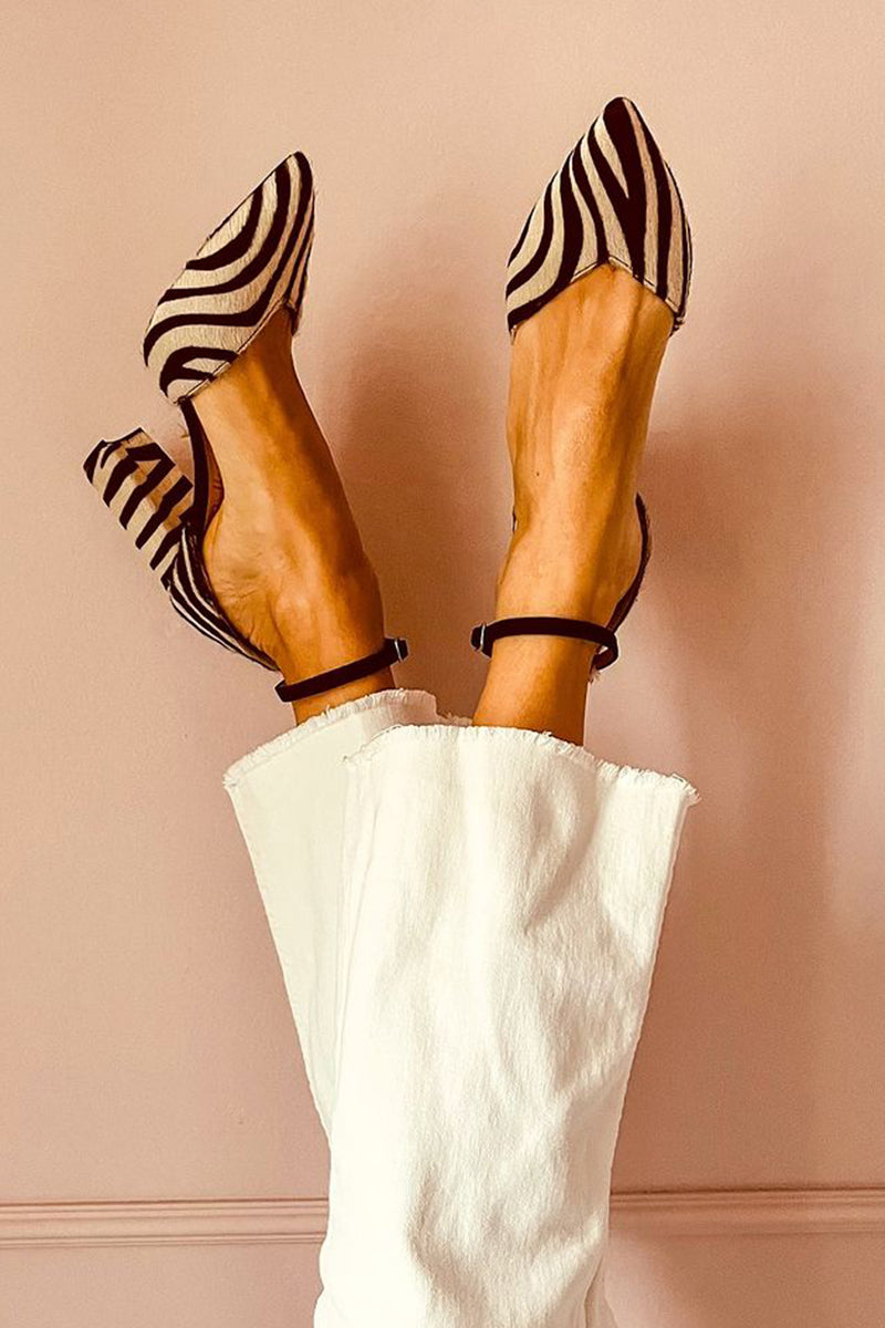 Emma | Bold Sandals with Mid Heel and Ankle Strap