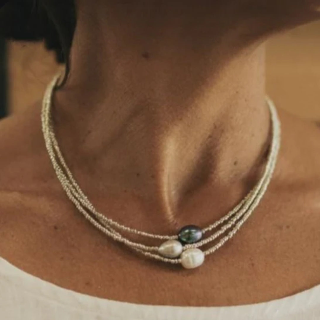 Liora | Vintage Natural Pearl Necklace for Timeless Beauty