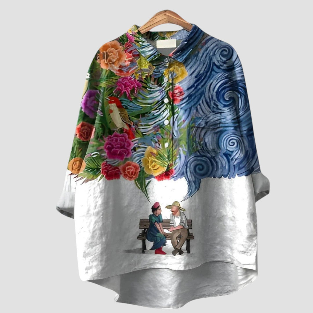 June | Bold Print Shirt for Day-to-Night Looks