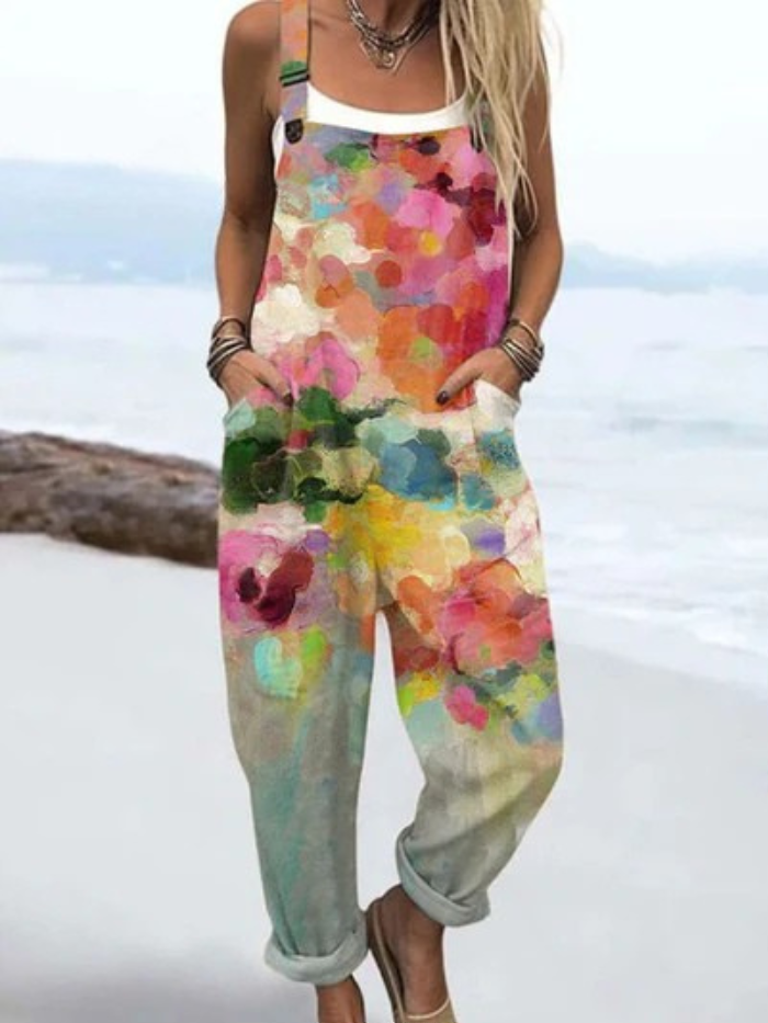 Saira | Easygoing Jumpsuit with Artistic Flair