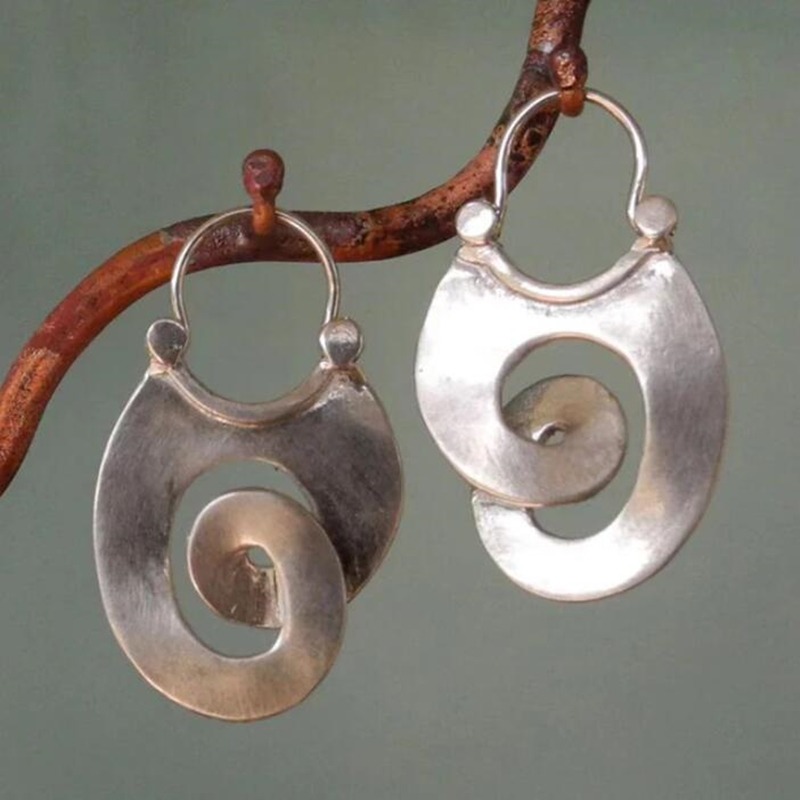 Spirale | Vintage-Inspired Silver Twist Earrings