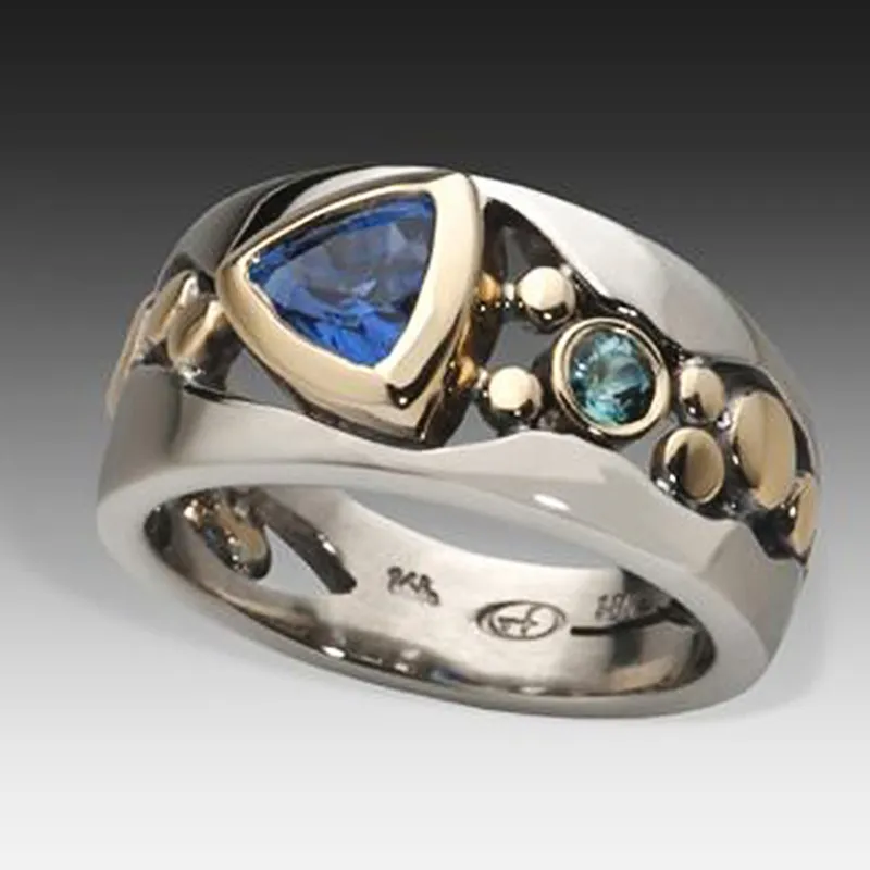 Liora | Blue Vintage-Inspired Statement Ring