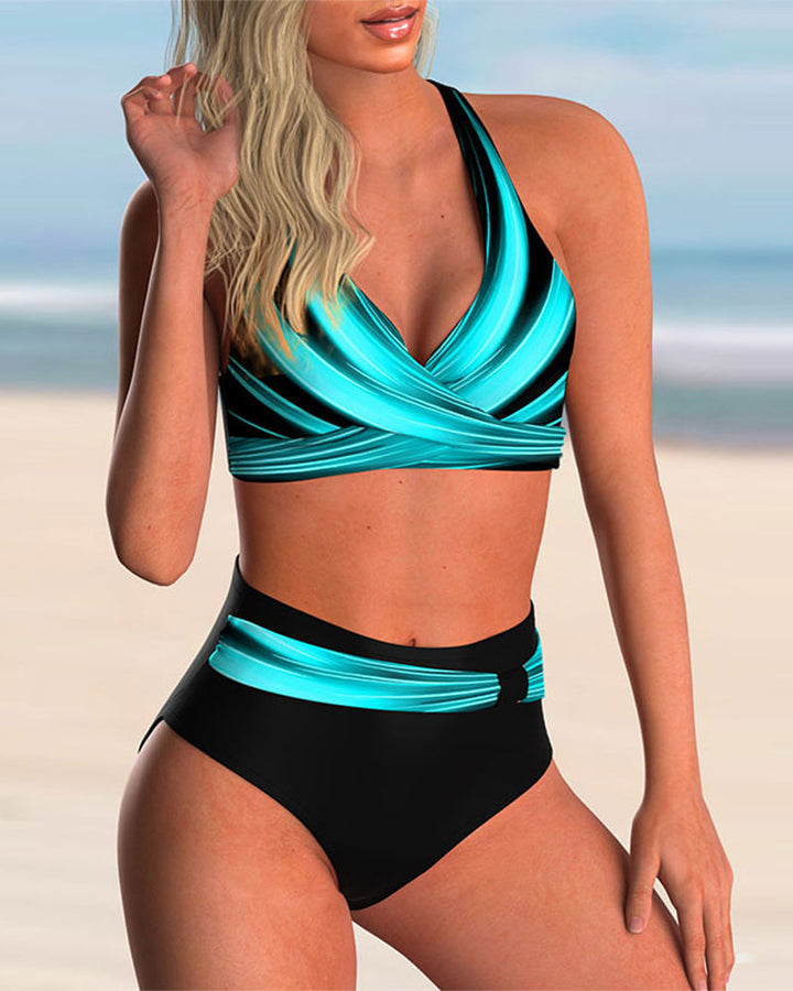 Liliana | Bold Bikini Set with Criss-Cross Neckline