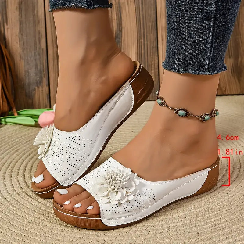 Flora | Floral Orthopedic Sandals with All-Day Comfort