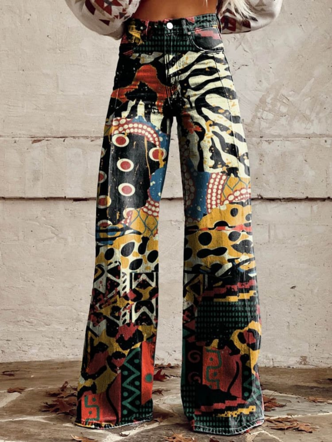Alice | Artistic Wide-Leg Pants for Bold Elegance