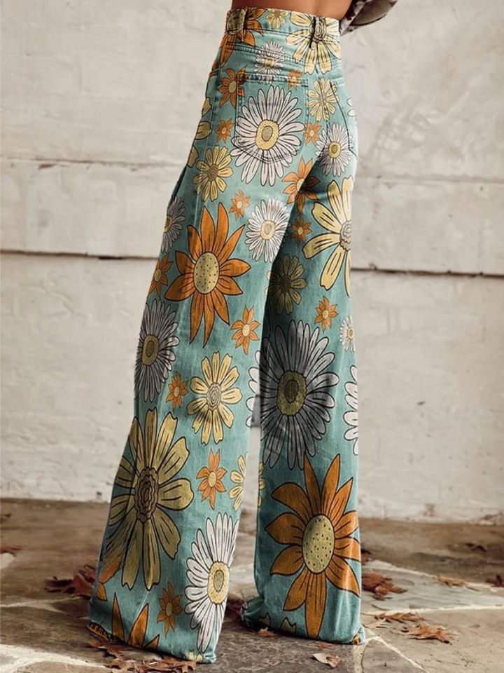 Rosie | Flowy Floral Pants for Effortless Elegance