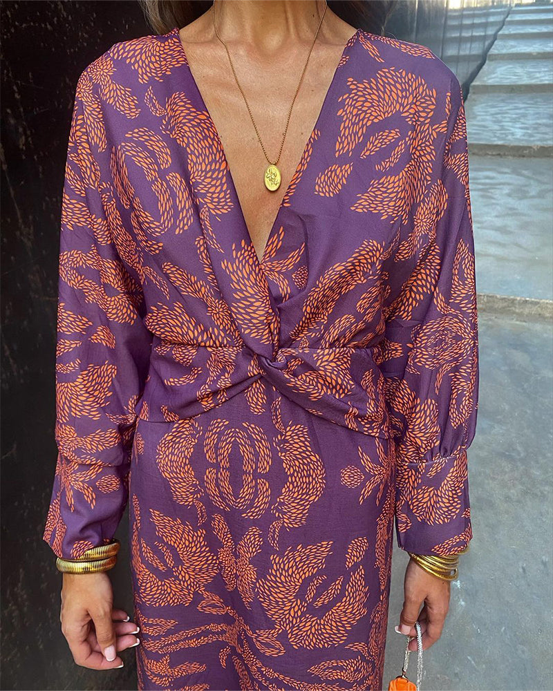 Thea | Vintage-Inspired Long Sleeve Dress for Elegant Moments
