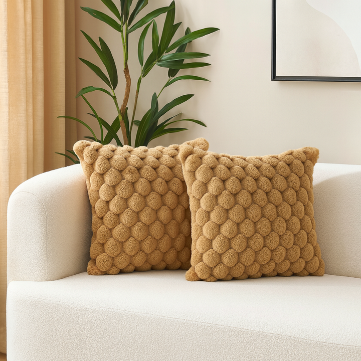 2-Piece 3D Cushion Cover Set – Pineapple & Turtle Pattern