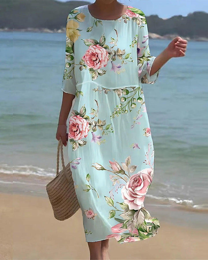 Naia | Stylish floral dress with graceful shape