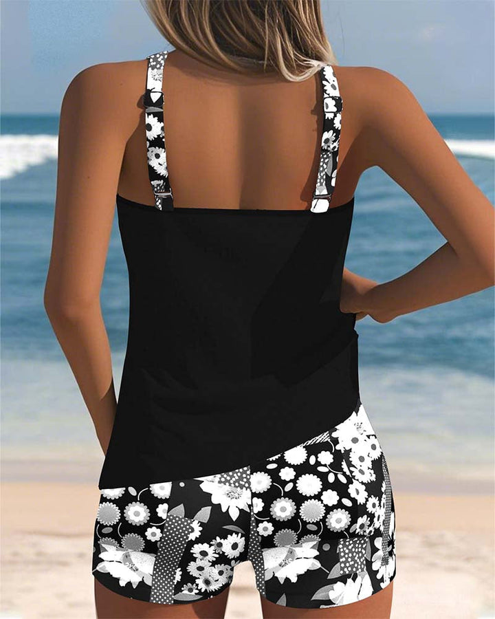 Isla | Beach Tankini Set with Matching Shorts