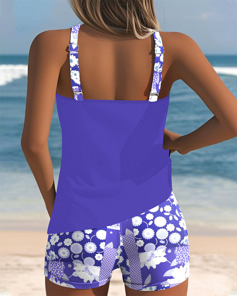 Isla | Beach Tankini Set with Matching Shorts