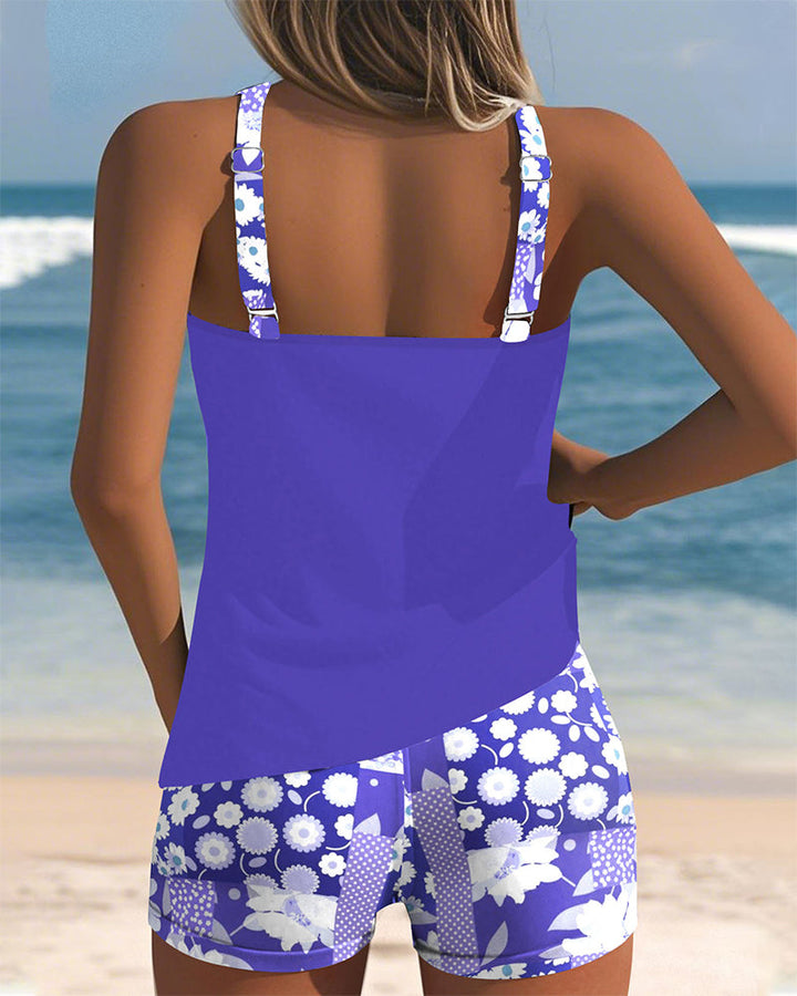 Isla | Beach Tankini Set with Matching Shorts