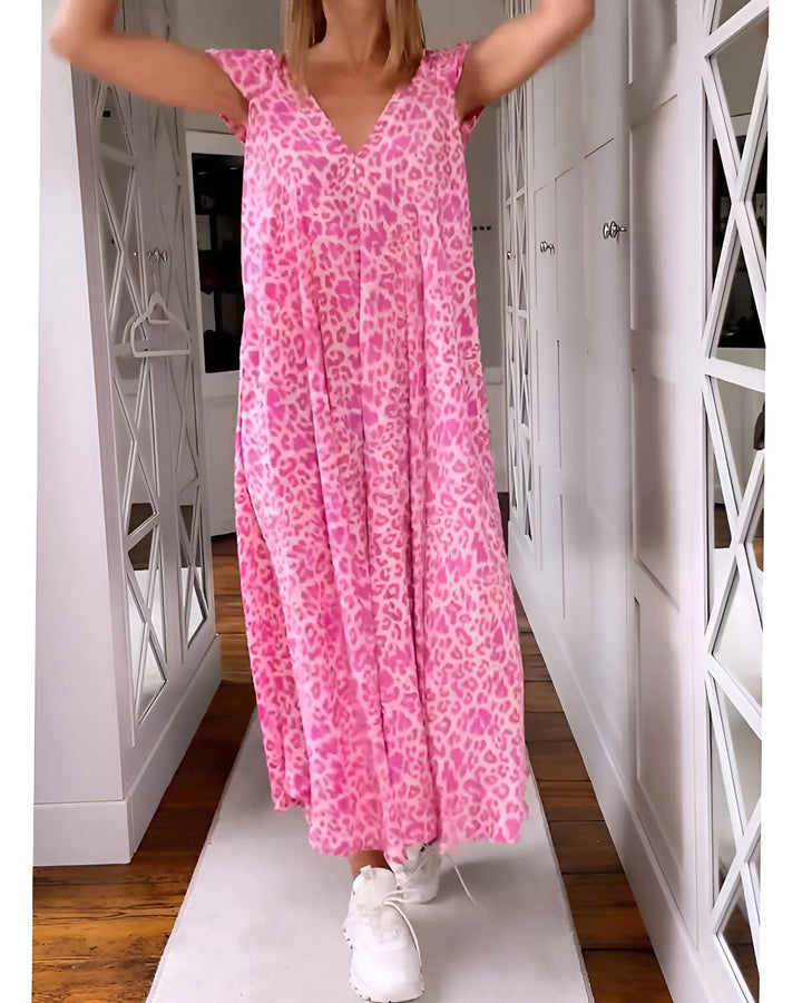 Véronique | Leopard Print Dress with Chic Comfort