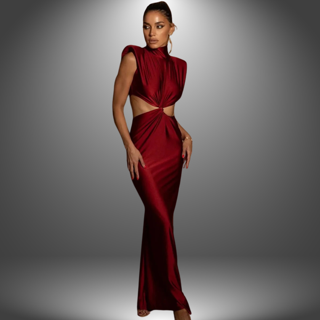 Valentina | Long dress with crafted detail