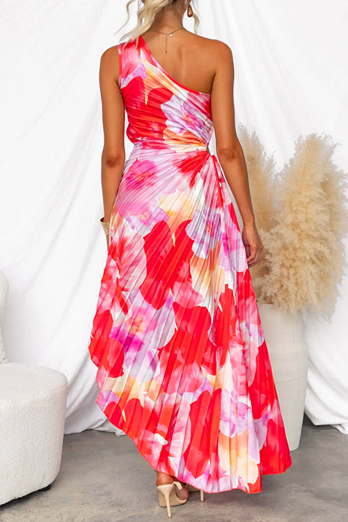 Kacie | Pleated One-Shoulder Dress for Summer Elegance