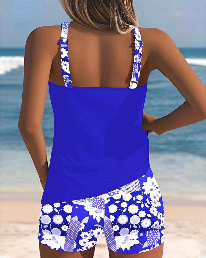 Isla | Beach Tankini Set with Matching Shorts