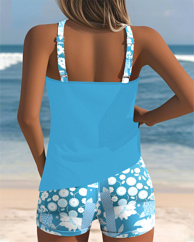 Isla | Beach Tankini Set with Matching Shorts