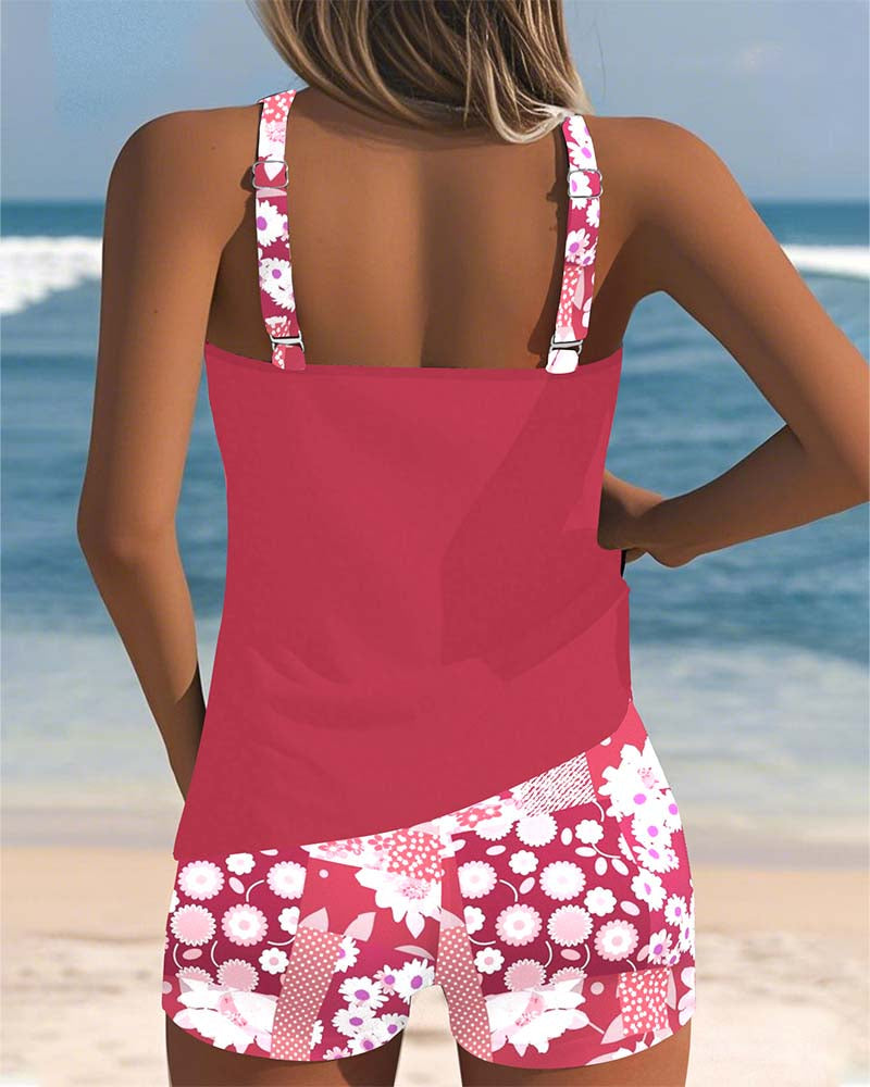 Isla | Beach Tankini Set with Matching Shorts