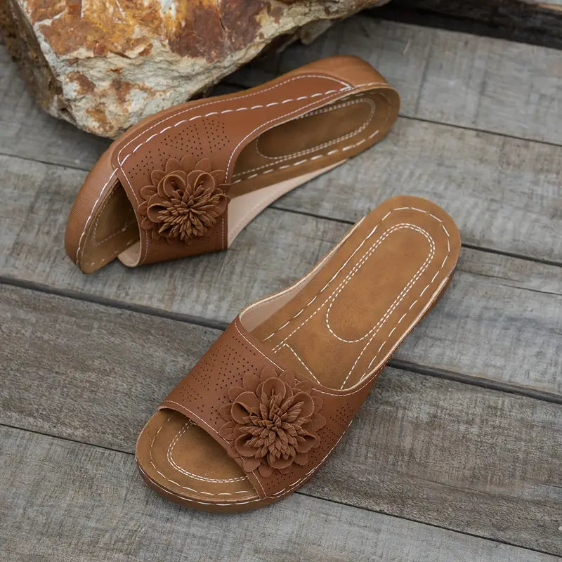 Flora | Floral Orthopedic Sandals with All-Day Comfort