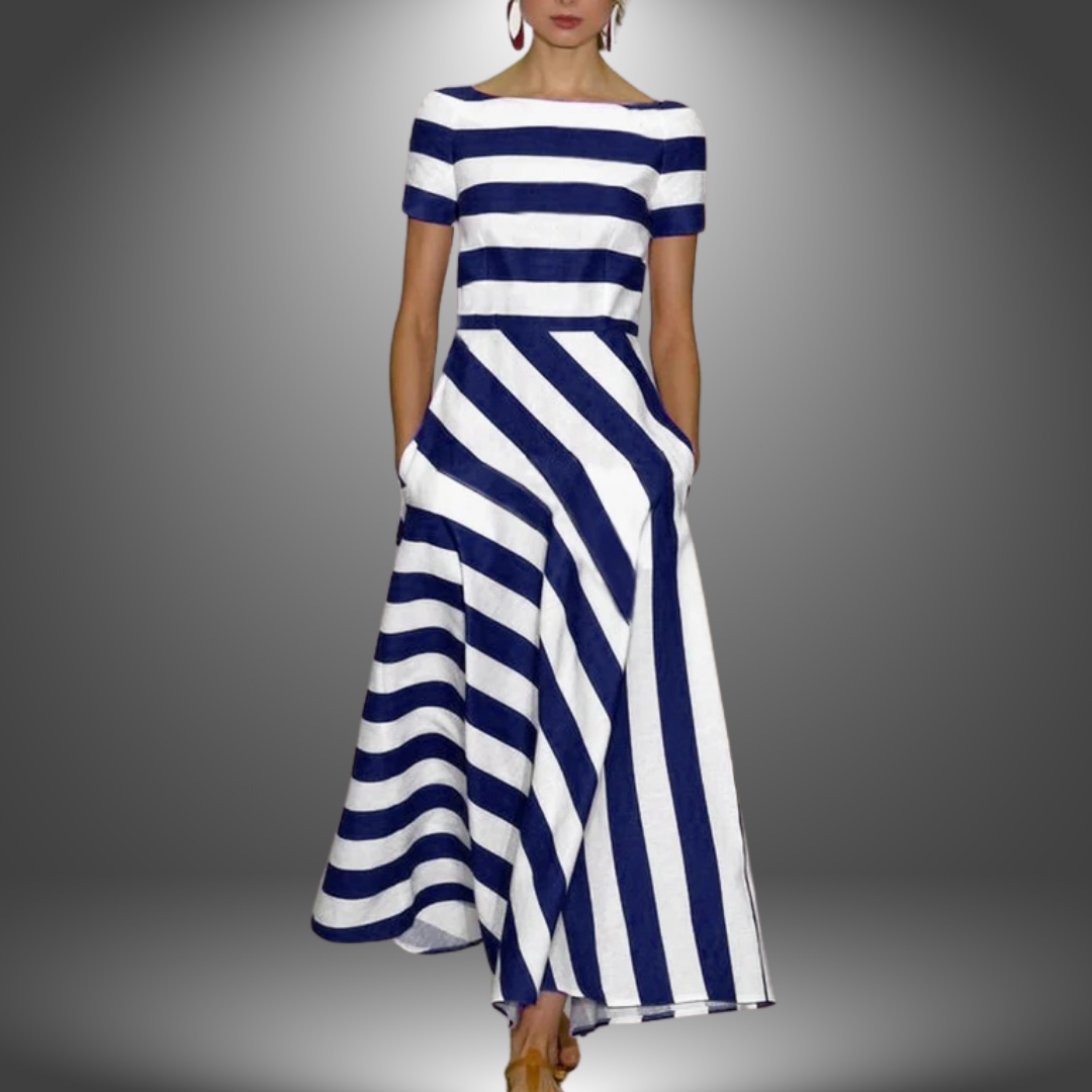 Nicole | Flowing striped artisan dress