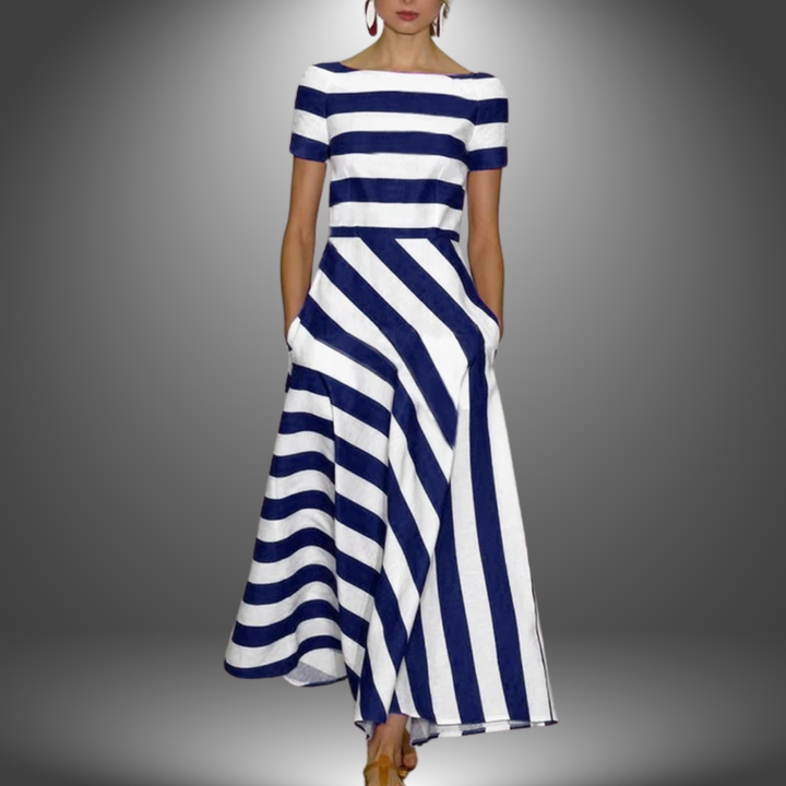 Nicole | Flowing striped artisan dress
