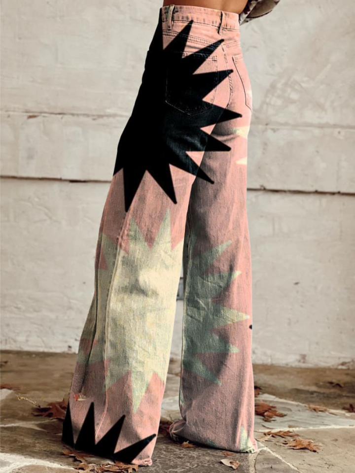 Evie | Boho-Chic Wide-Leg Pants for Effortless Style