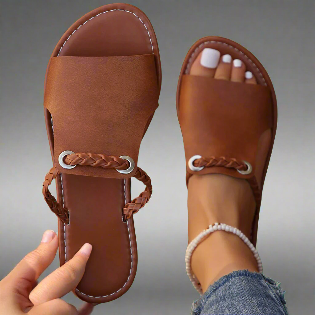 Katelina | Handmade flat sandals for women