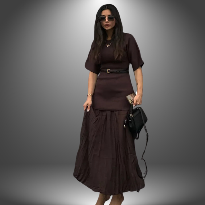 Valentina | Artisan-style dress with soft drape