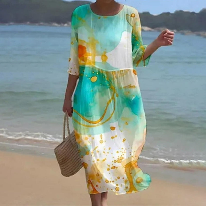 Naia | Stylish floral dress with graceful shape