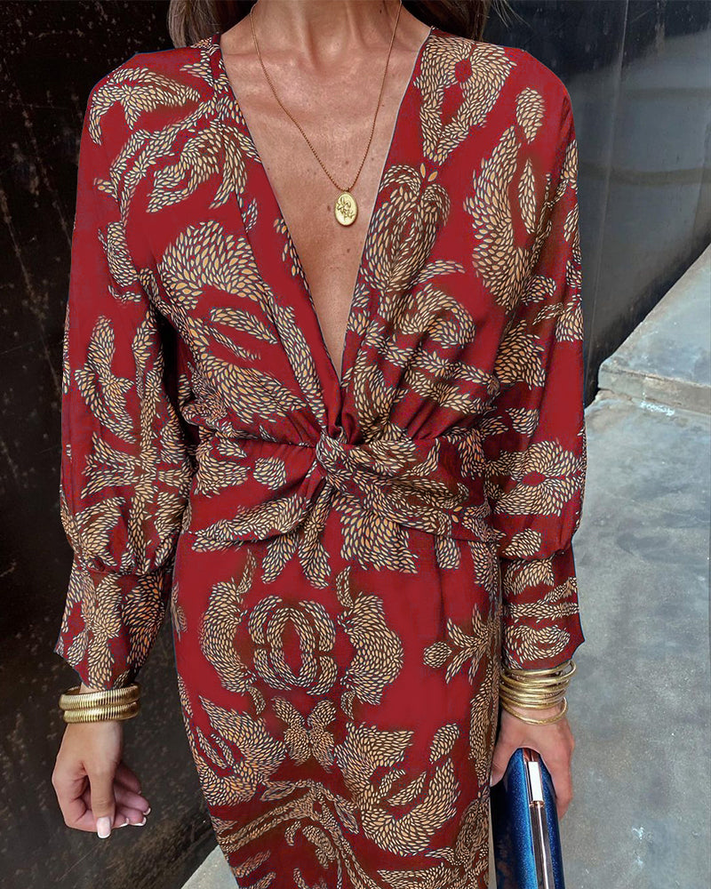 Thea | Vintage-Inspired Long Sleeve Dress for Elegant Moments