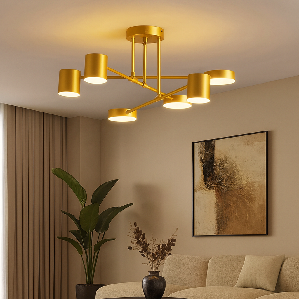 6-Arm LED Ceiling Light