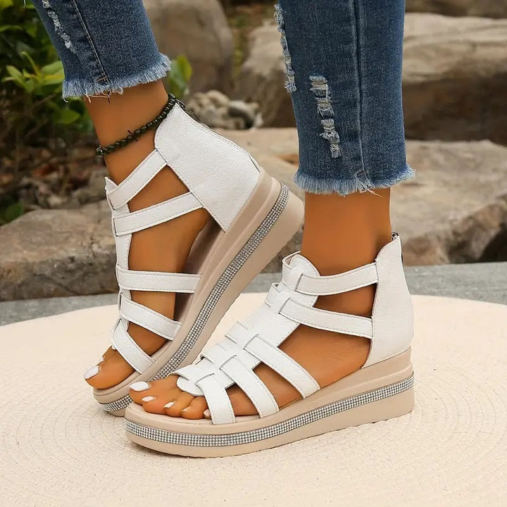 Alexa | Sparkling Wedge Sandals for Elevated Elegance