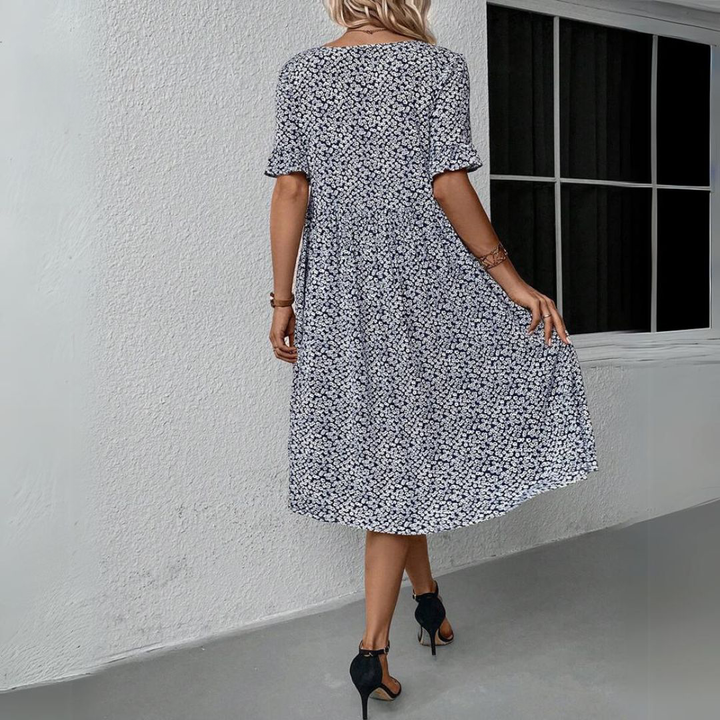 Juliet | Easygoing floral printed dress for daily wear