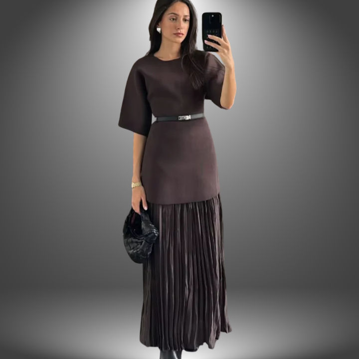Valentina | Artisan-style dress with soft drape