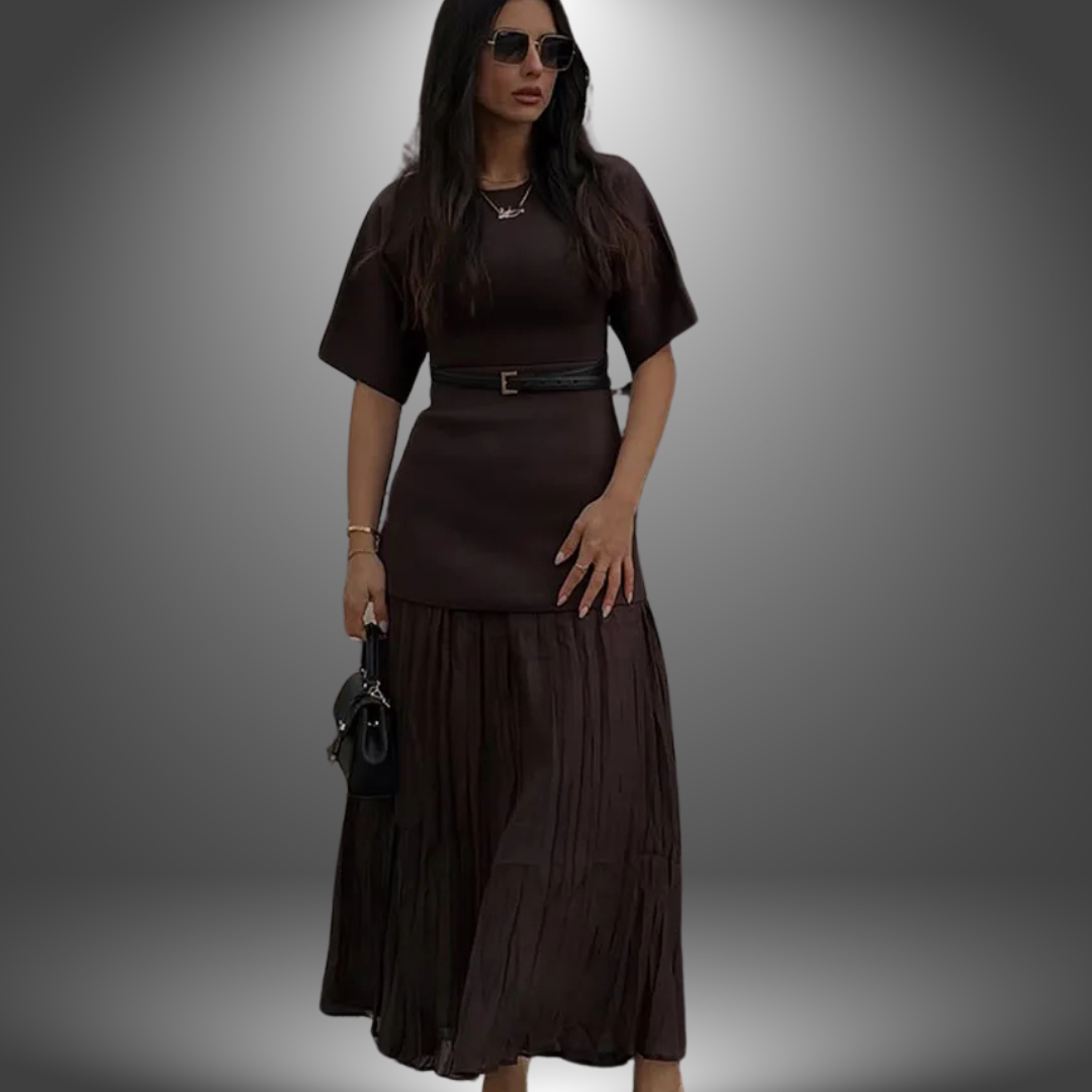 Valentina | Artisan-style dress with soft drape