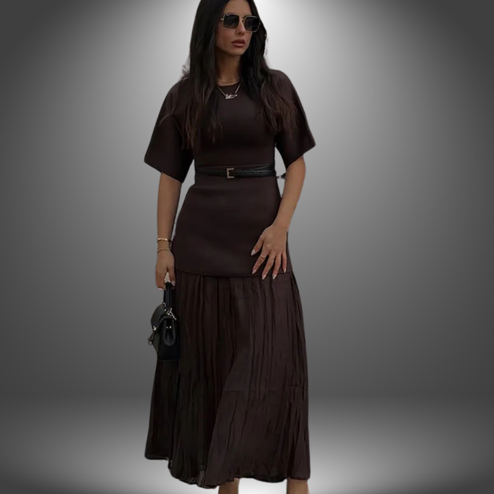 Valentina | Artisan-style dress with soft drape