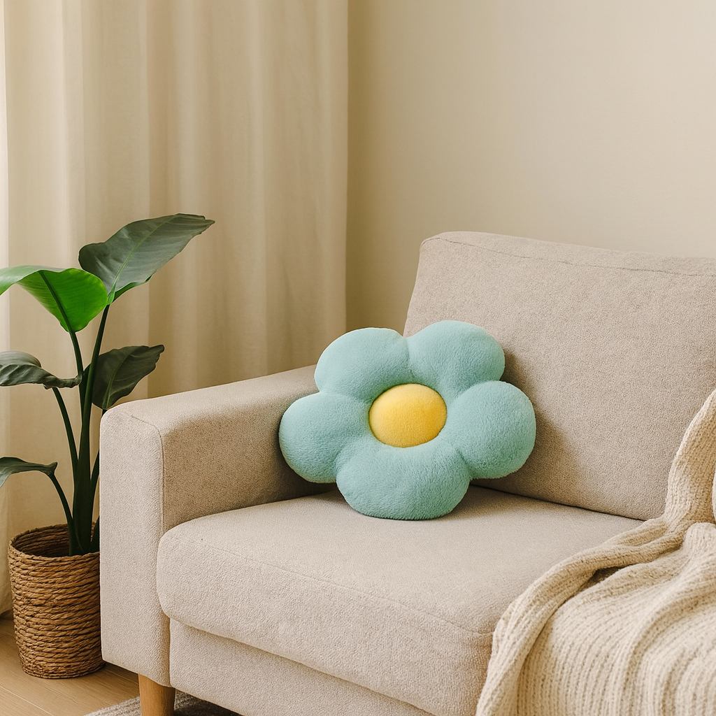 Flower-Shaped Cushion