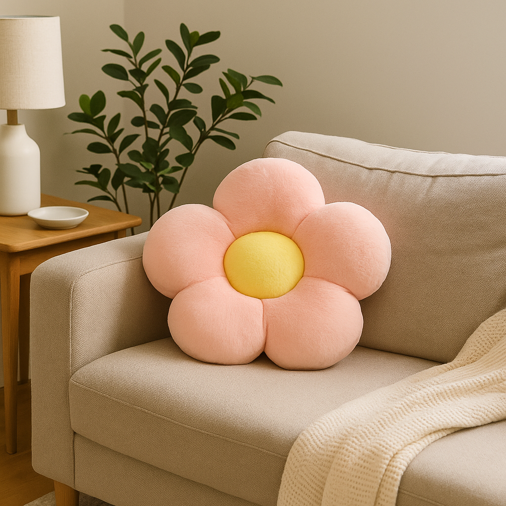 Flower-Shaped Cushion