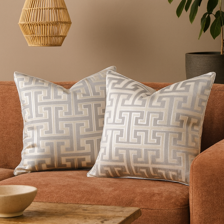 Geometric Pattern Cushion Cover
