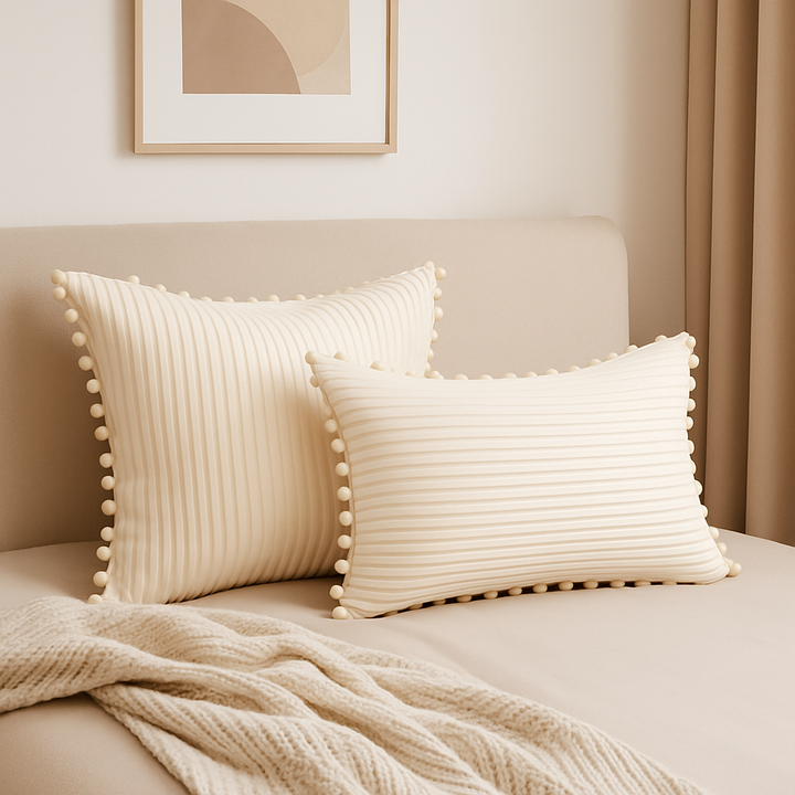 Pom-Pom Cushion Cover