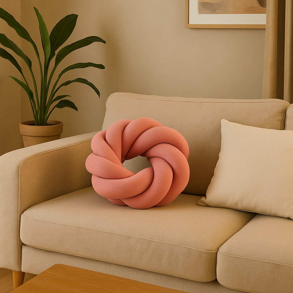 Round Decorative Knot Cushion