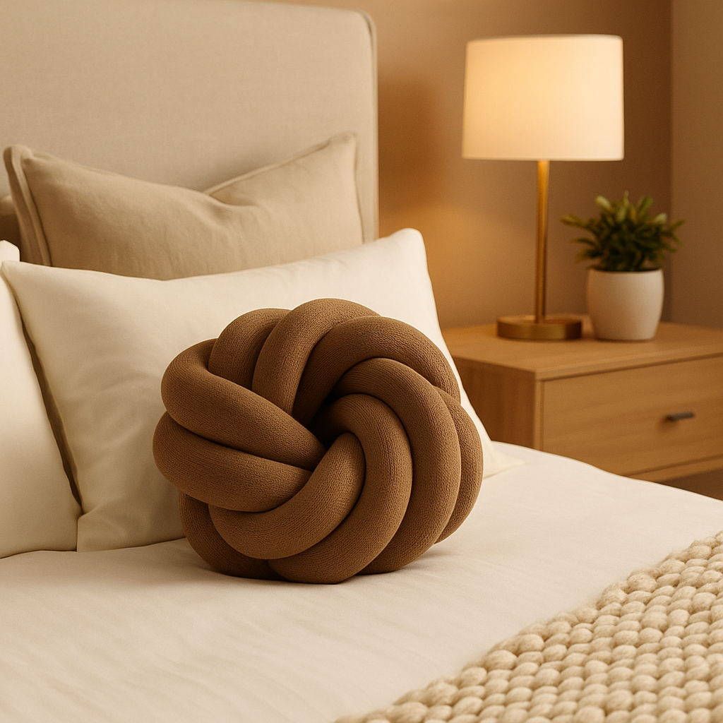 Round Decorative Knot Cushion