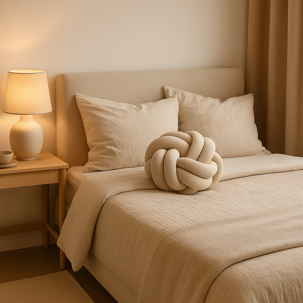 Round Decorative Knot Cushion