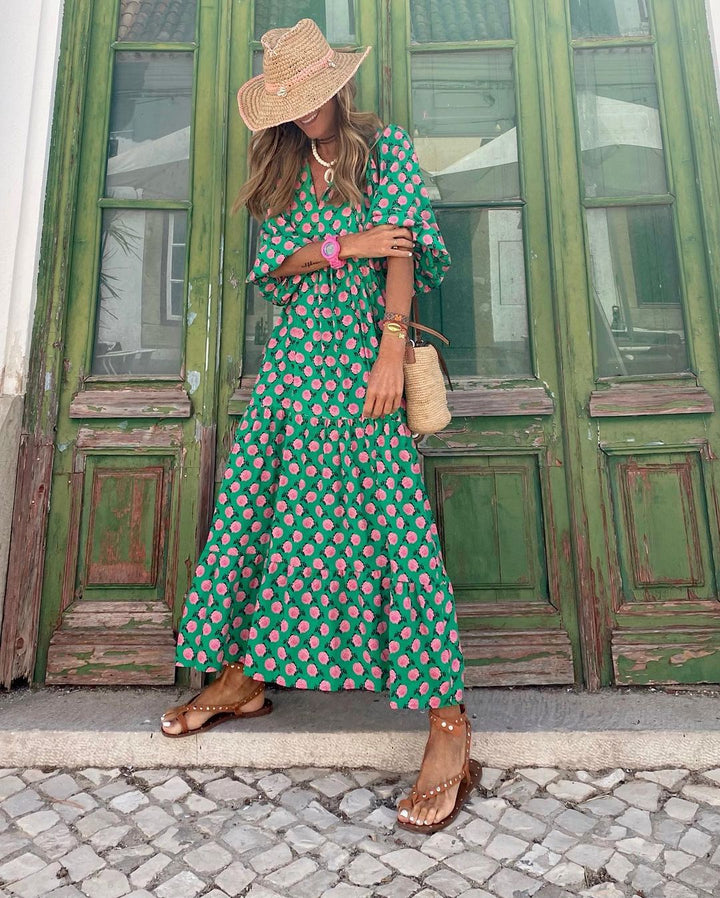Amber | Flowing Maxi Dress with a Boho Touch