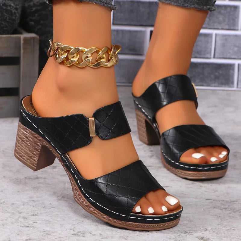 Beatrice | Effortlessly Elegant Block Heel Sandals