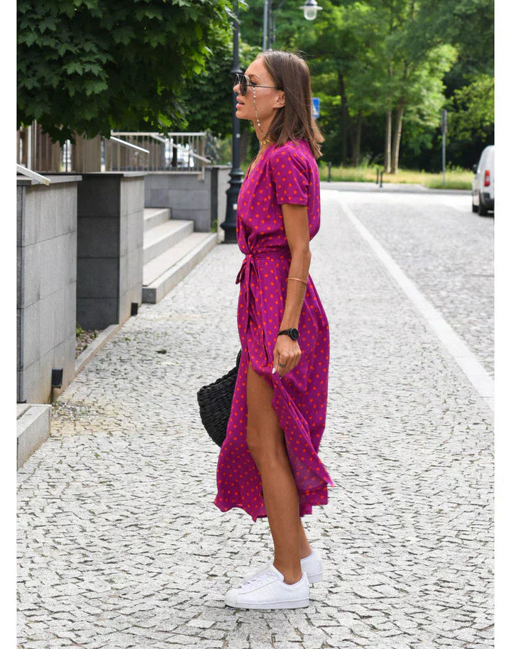 Darcie | Elegant V-Neck Dress for Effortless Sophistication