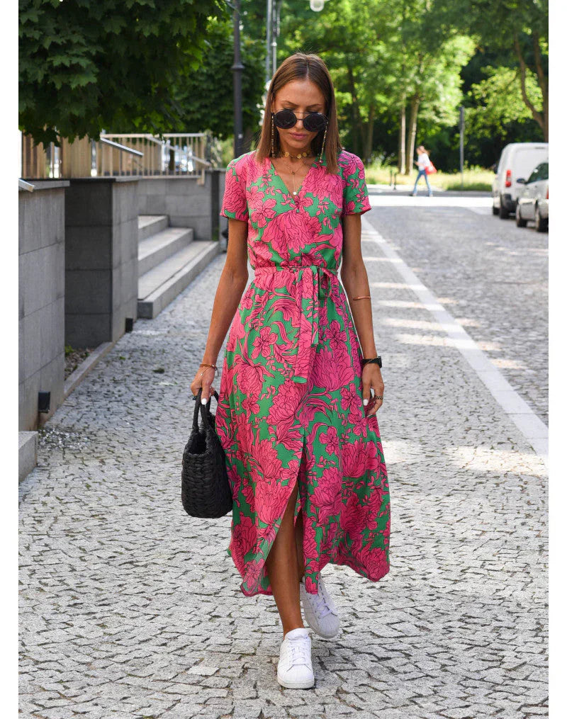 Darcie | Elegant V-Neck Dress for Effortless Sophistication