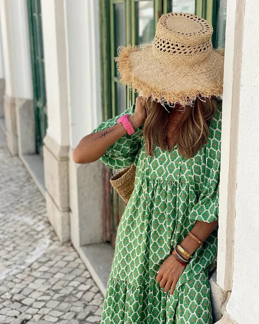 Amber | Flowing Maxi Dress with a Boho Touch