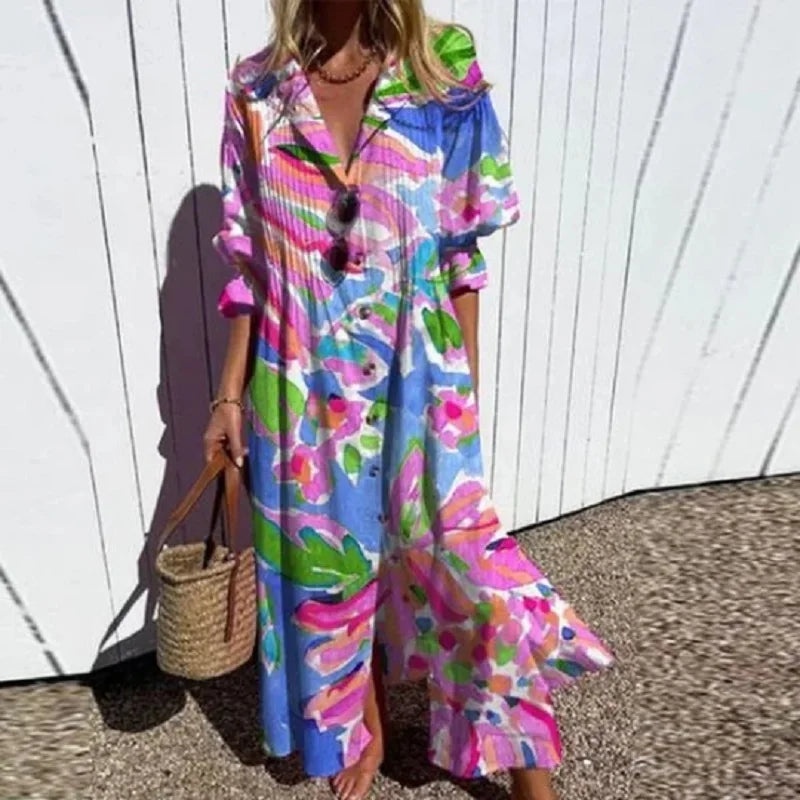 Lucy | Flowy Boho Dress for Effortless Charm