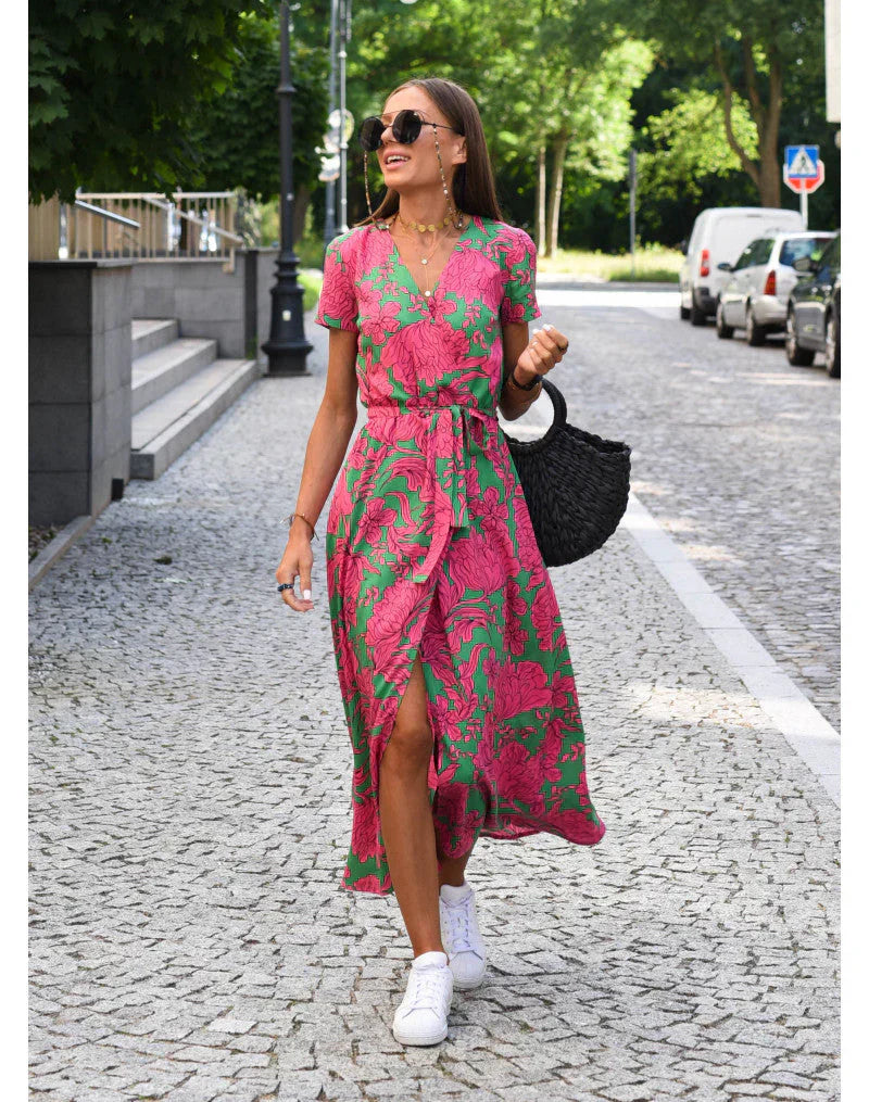 Darcie | Elegant V-Neck Dress for Effortless Sophistication